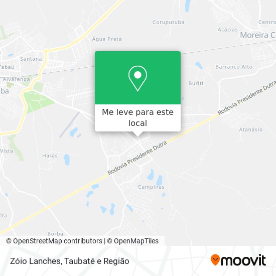 Zóio Lanches mapa