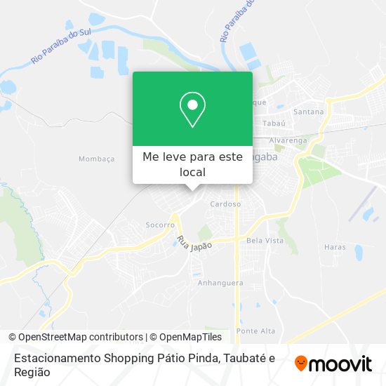 Estacionamento Shopping Pátio Pinda mapa