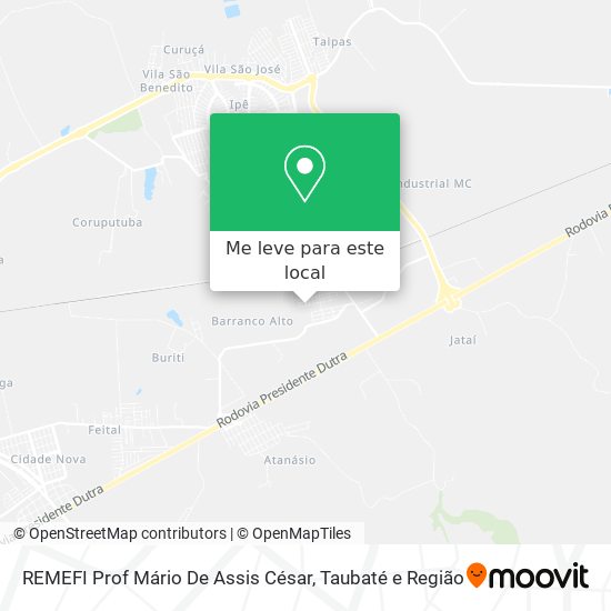 REMEFI Prof Mário De Assis César mapa
