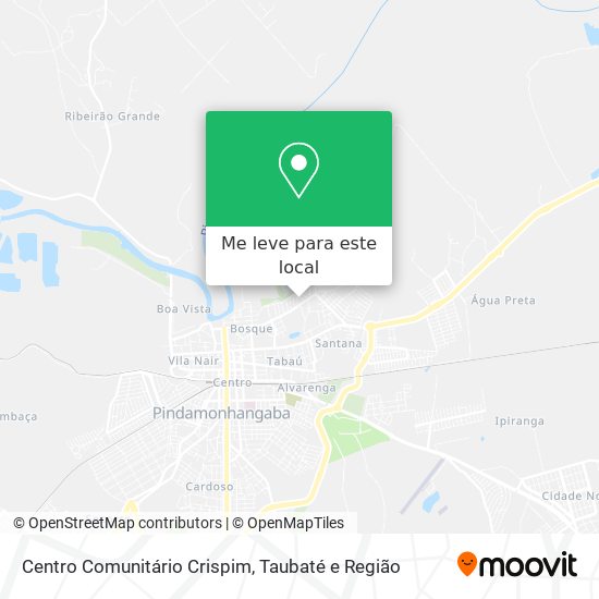 Centro Comunitário Crispim mapa