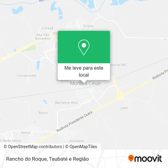 Rancho do Roque mapa