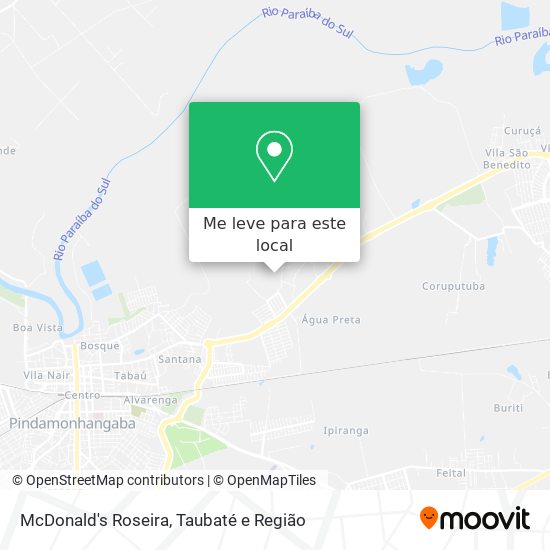 McDonald's Roseira mapa