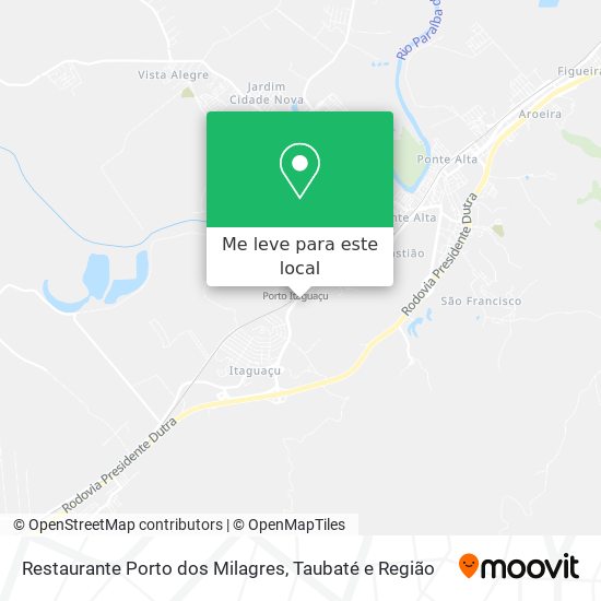 Restaurante Porto dos Milagres mapa