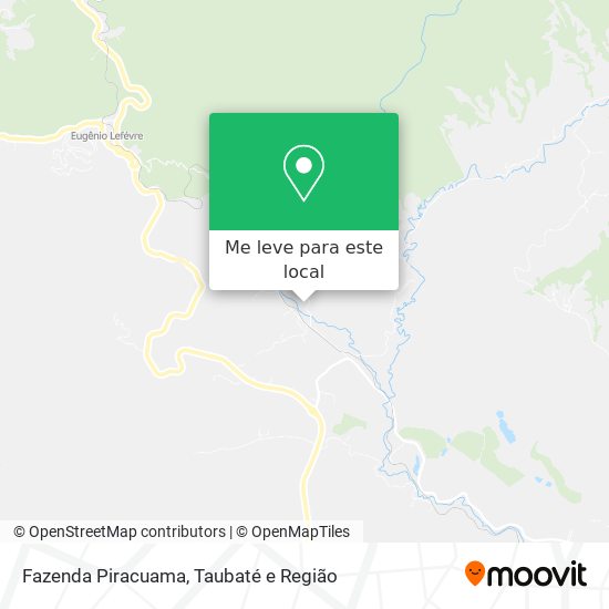 Fazenda Piracuama mapa