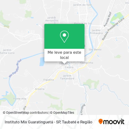 Instituto Mix Guaratinguetá - SP mapa