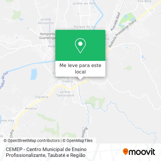 CEMEP - Centro Municipal de Ensino Profissionalizante mapa