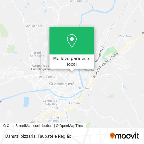 Danutti pizzaria mapa