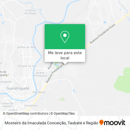 Mosteiro da Imaculada Conceição mapa