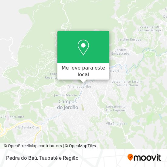 Pedra do Baú mapa