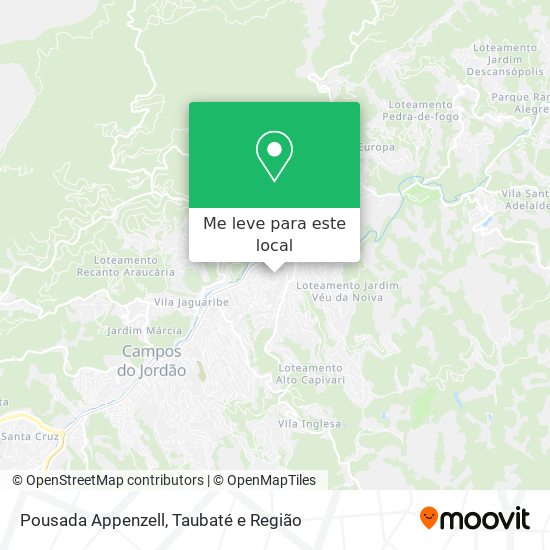 Pousada Appenzell mapa