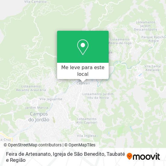 Feira de Artesanato, Igreja de São Benedito mapa
