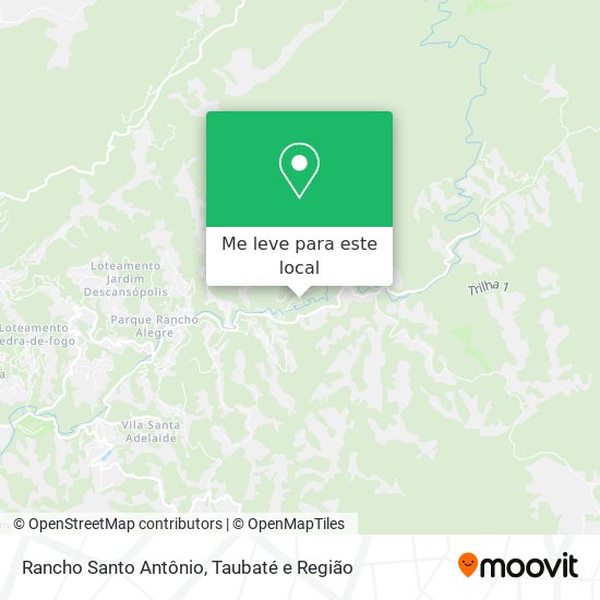 Rancho Santo Antônio mapa