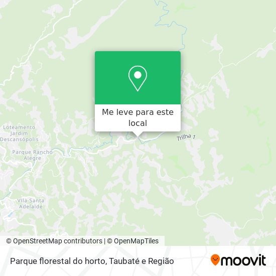 Parque florestal do horto mapa