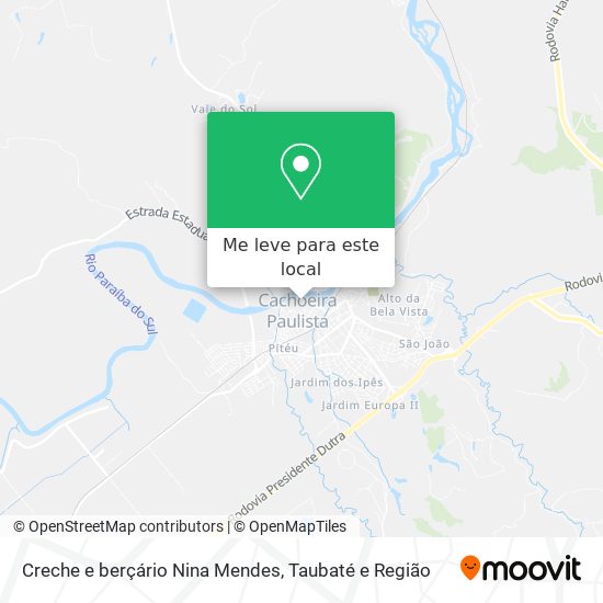 Creche e berçário Nina Mendes mapa