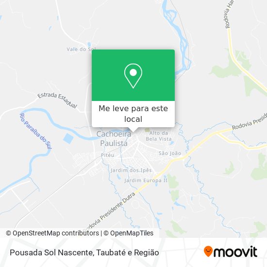 Pousada Sol Nascente mapa