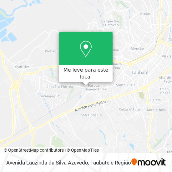 Avenida Lauzinda da Silva Azevedo mapa