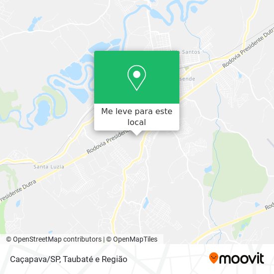 Caçapava/SP mapa