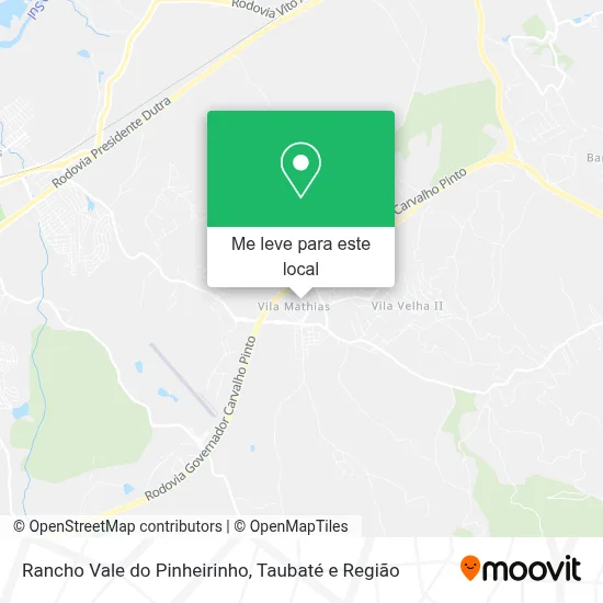 Rancho Vale do Pinheirinho mapa