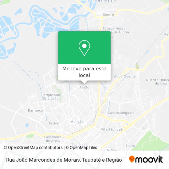 Rua João Marcondes de Morais mapa