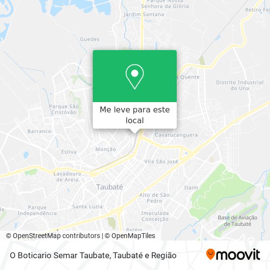 O Boticario Semar Taubate mapa