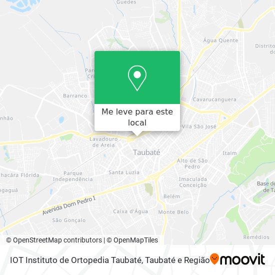 IOT Instituto de Ortopedia Taubaté mapa