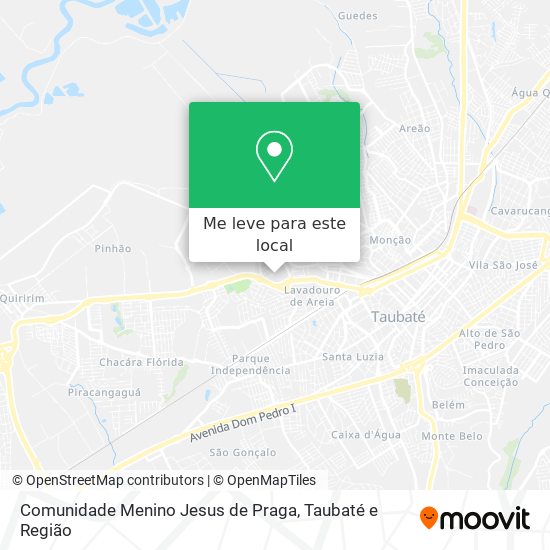Comunidade Menino Jesus de Praga mapa