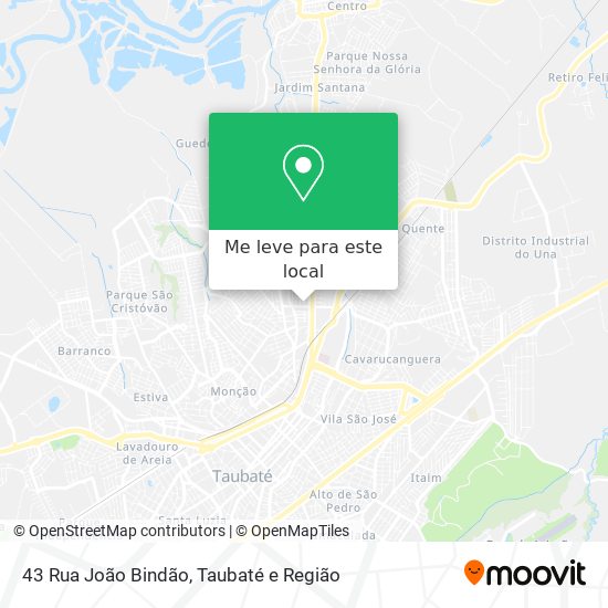 43 Rua João Bindão mapa