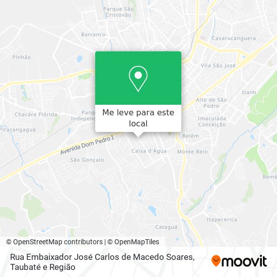 Rua Embaixador José Carlos de Macedo Soares mapa