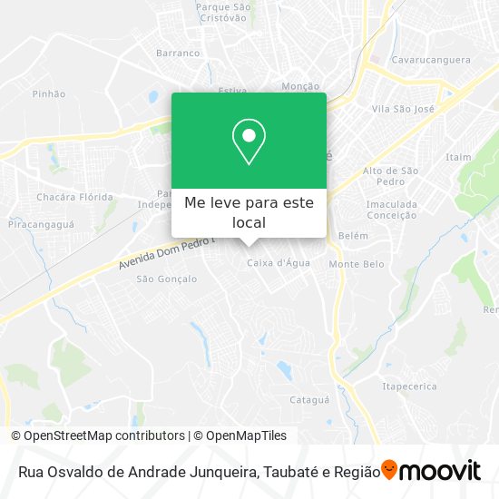Rua Osvaldo de Andrade Junqueira mapa