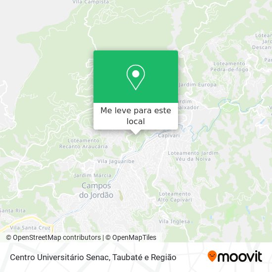 Centro Universitário Senac mapa