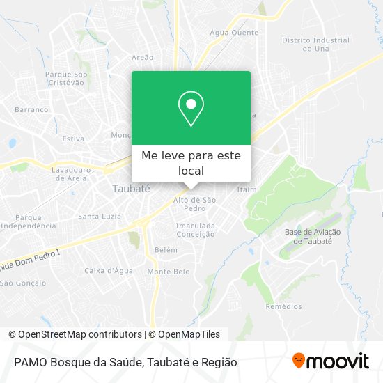 PAMO Bosque da Saúde mapa