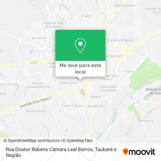 Rua Doutor Rubéns Câmara Leal Barros mapa