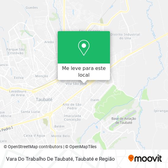 Vara Do Trabalho De Taubaté mapa