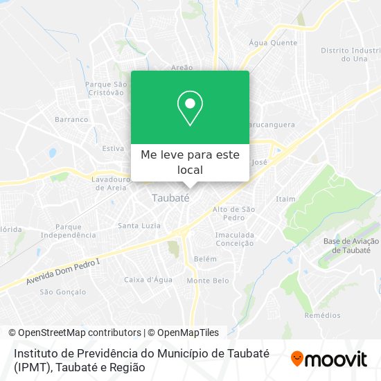 Instituto de Previdência do Município de Taubaté (IPMT) mapa