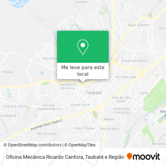 Oficina Mecânica Ricardo Canfora mapa