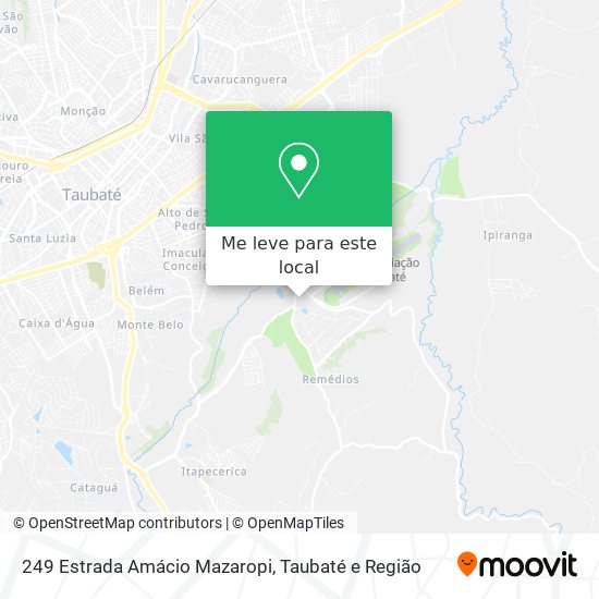 249 Estrada Amácio Mazaropi mapa