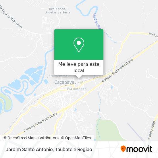 Jardim Santo Antonio mapa
