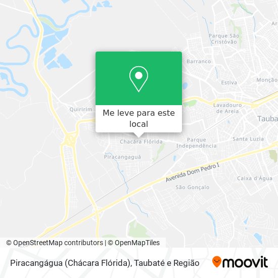 Piracangágua (Chácara Flórida) mapa