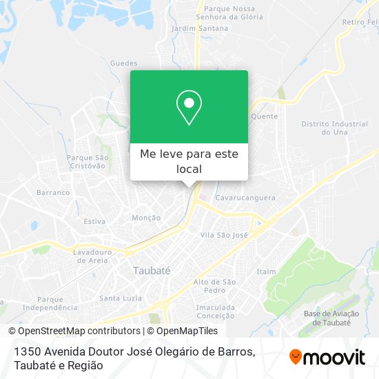1350 Avenida Doutor José Olegário de Barros mapa