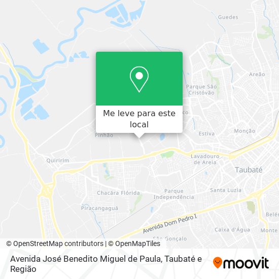 Avenida José Benedito Miguel de Paula mapa