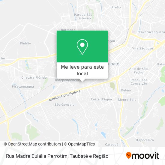 Rua Madre Eulália Perrotim mapa
