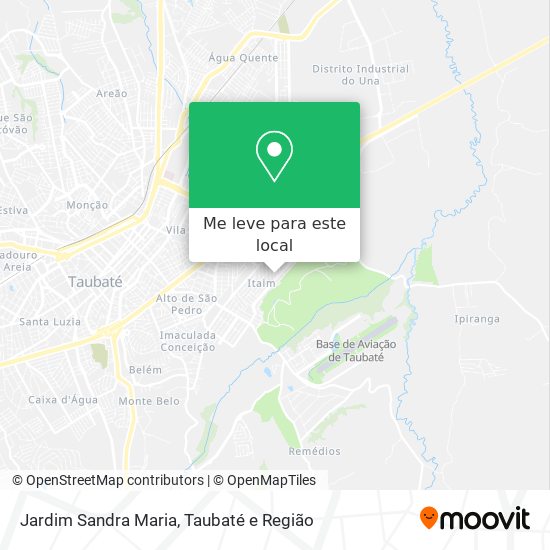 Jardim Sandra Maria mapa