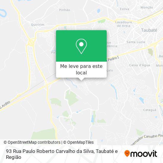 93 Rua Paulo Roberto Carvalho da Silva mapa