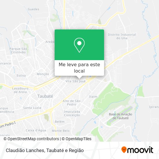 Claudião Lanches mapa