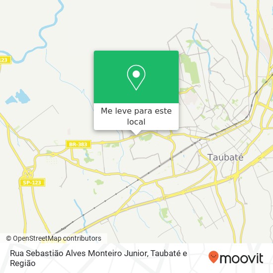 Rua Sebastião Alves Monteiro Junior mapa