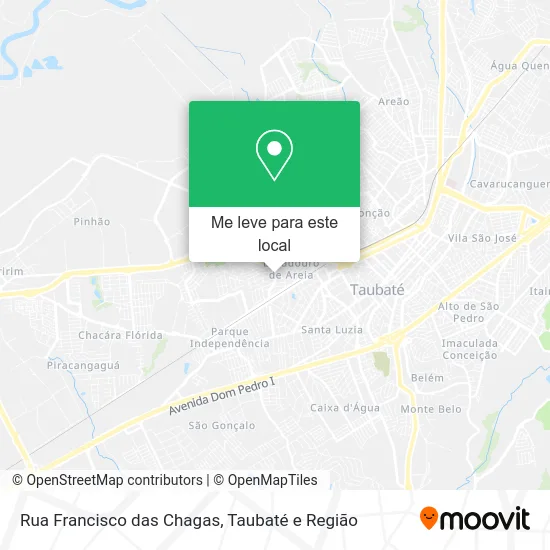 Rua Francisco das Chagas mapa