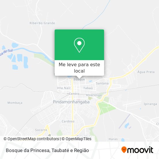 Bosque da Princesa mapa