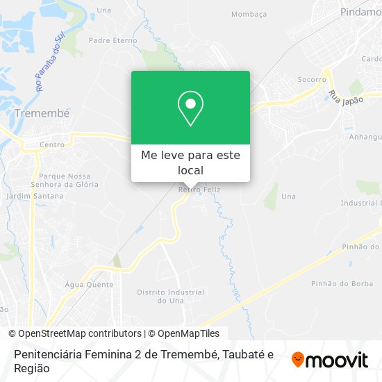 Penitenciária Feminina 2 de Tremembé mapa