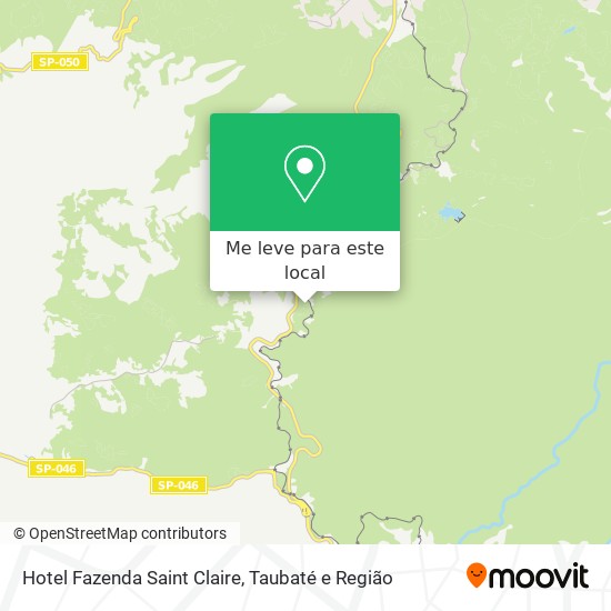 Hotel Fazenda Saint Claire mapa