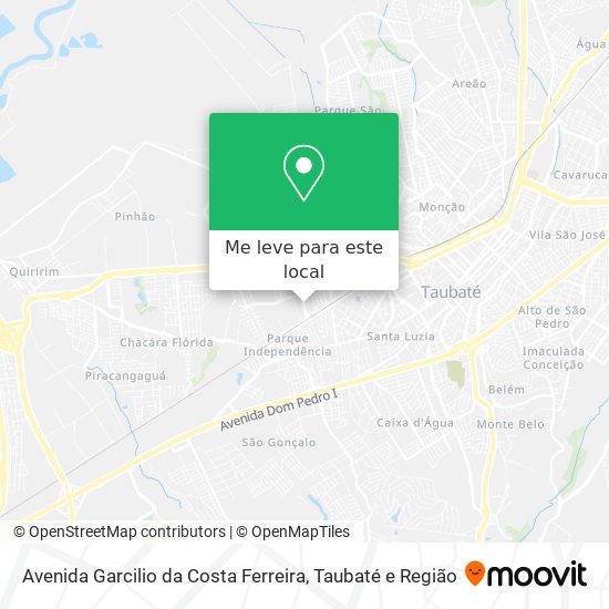 Avenida Garcilio da Costa Ferreira mapa